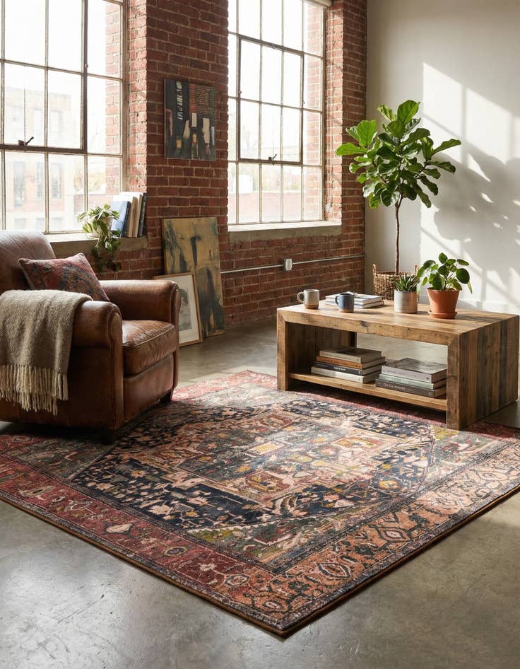 Detail image of 5' 3 x 5' 3 Medina Square Rug