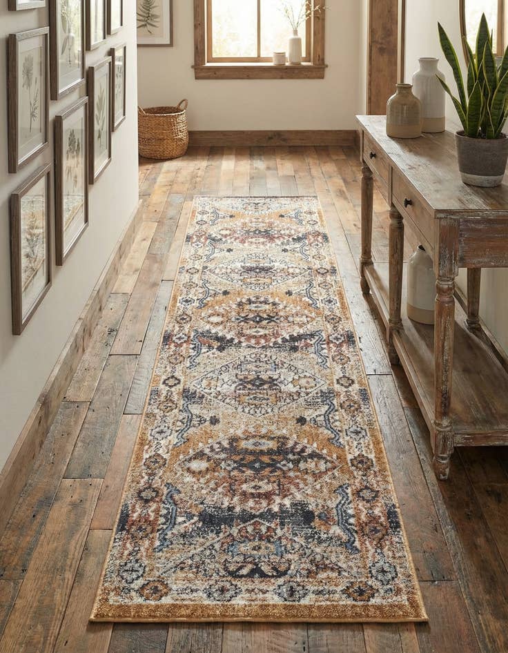 Detail image of 2' x 8' Eco Southwestern Runner Rug