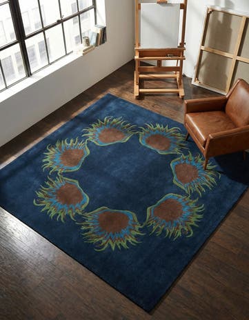 7' 6 x 7' 6 Agra Square Rug