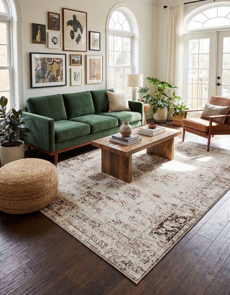 Detail image of 6' x 9' Monte Carlo Rug With Pad Bundle