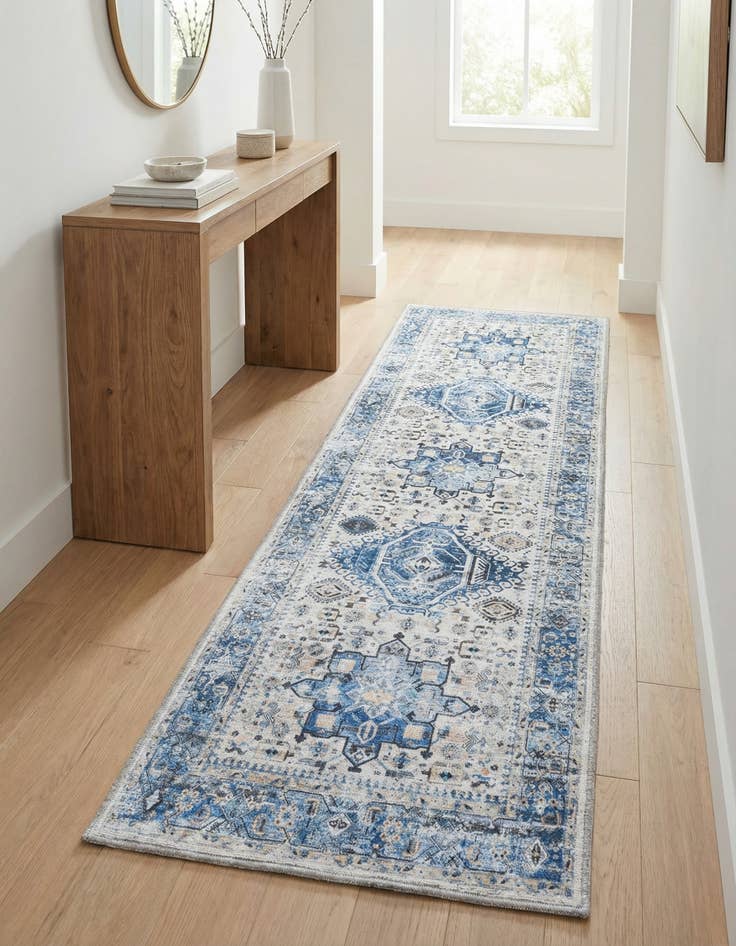 Detail image of 2' x 6' Washable Yara Runner Rug
