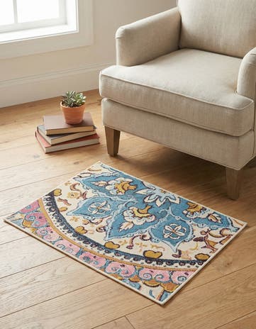 2' x 3' Easy-Clean Traditional Indoor / Outdoor Rug