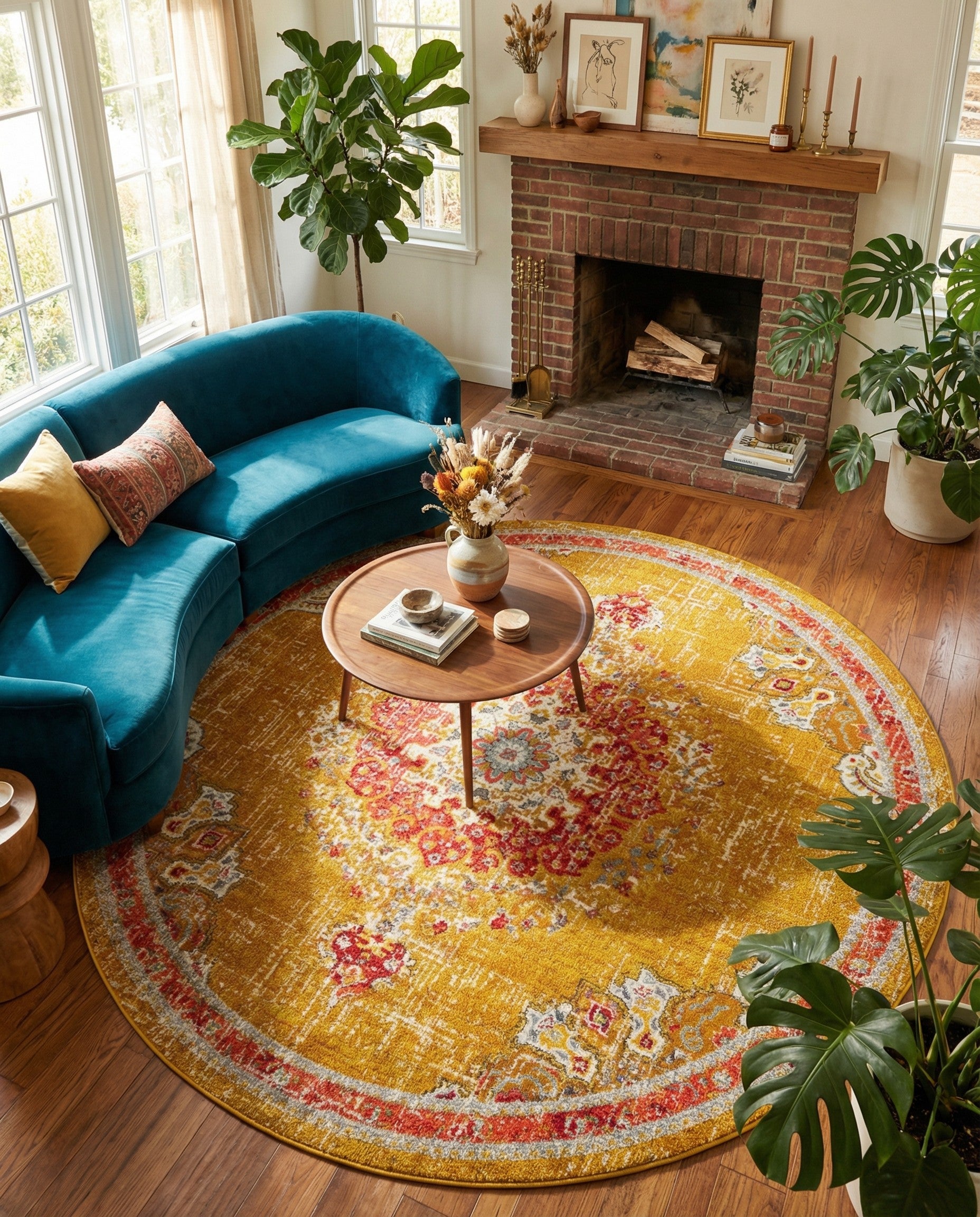 10' x 10' Carrington Round Rug