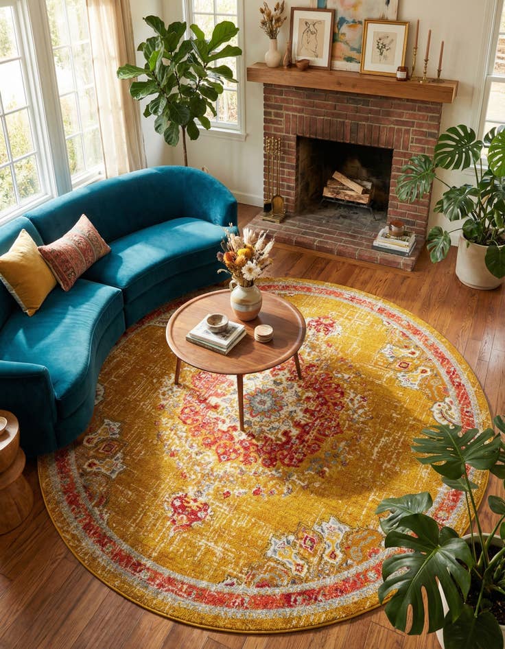 Detail image of 10' x 10' Carrington Round Rug