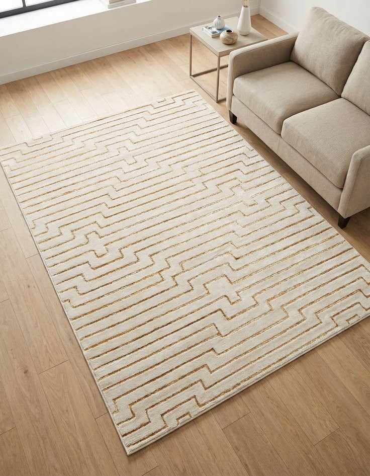 Detail image of 5' 3 x 7' Vogue Geo Rug