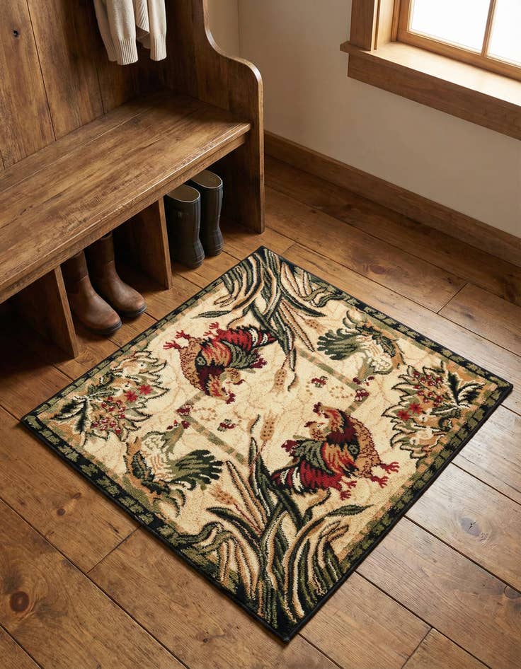 Detail image of 3' x 3' Country Square Rug