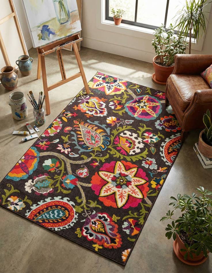 Detail image of 5' x 8' Washable Casablanca Rug