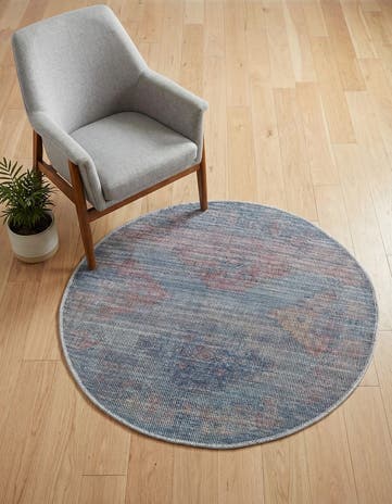 3' 3 x 3' 3 Washable Sisu Round Rug