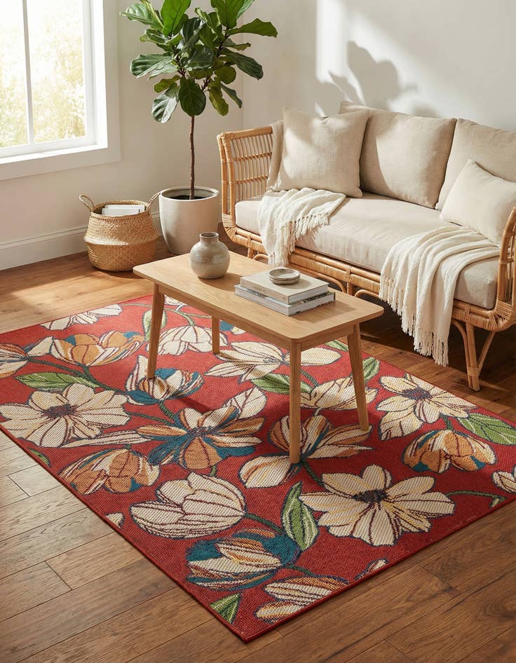 Detail image of 6' x 9'  Washable Baja Indoor / Outdoor Rug