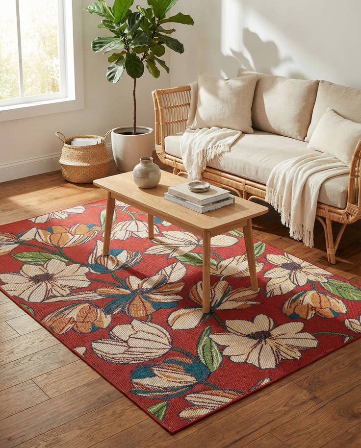 Detail image of 6' x 9' Easy-Clean Baja Indoor / Outdoor Rug