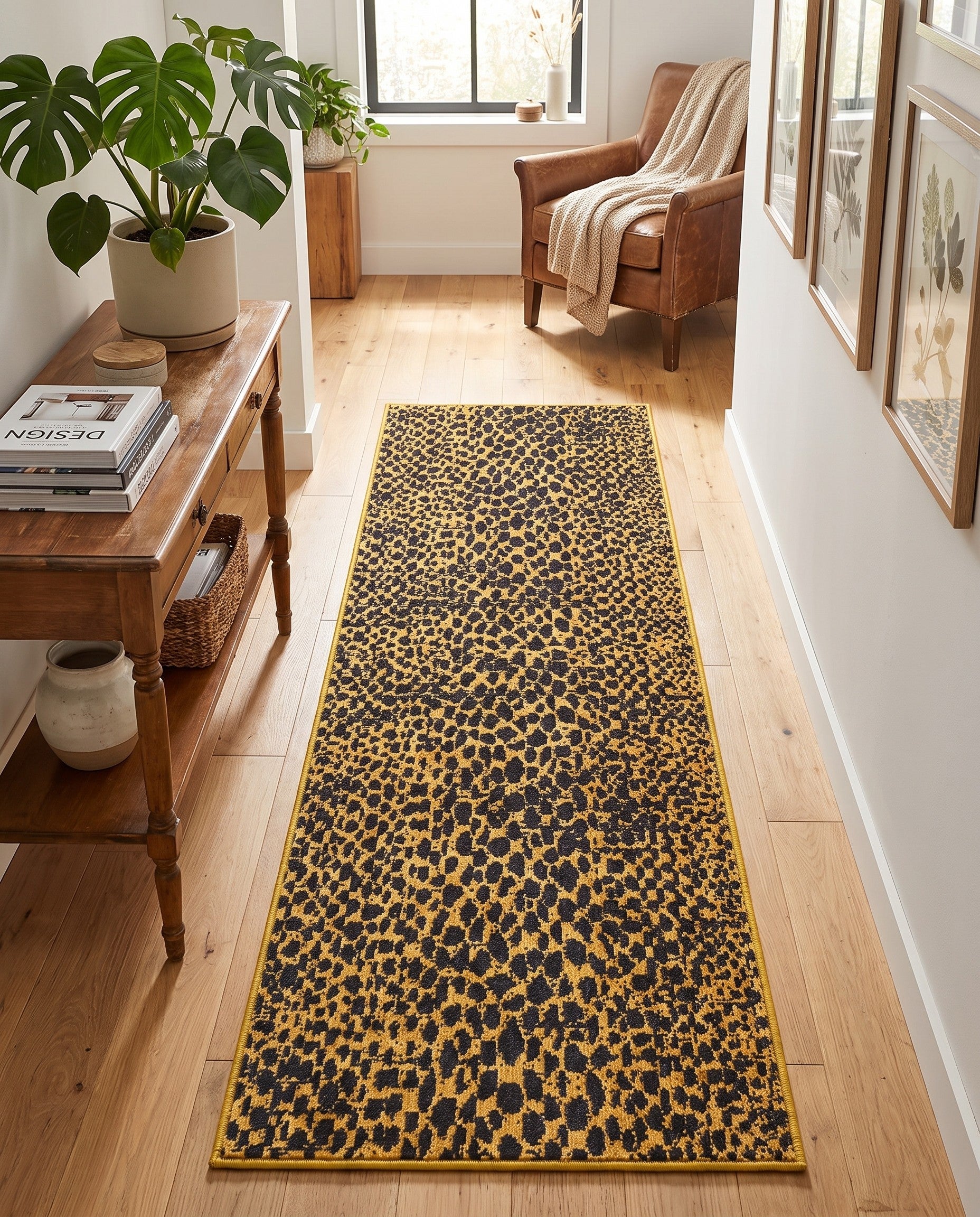 2' x 6' Kamala Washable Runner Rug