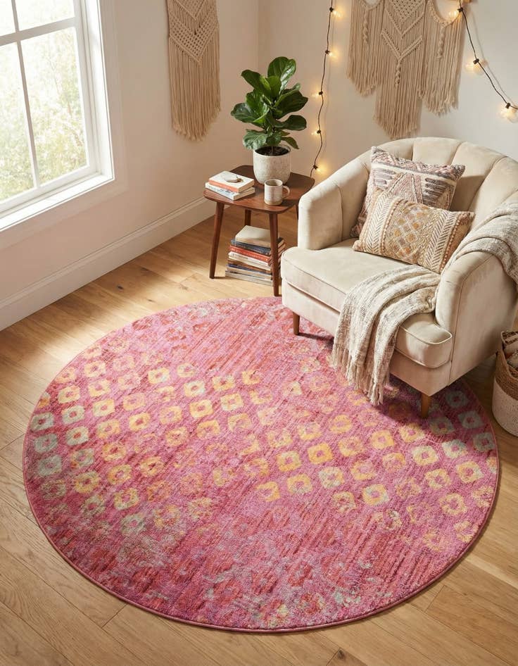 Detail image of 6' x 6' Andromeda Round Rug