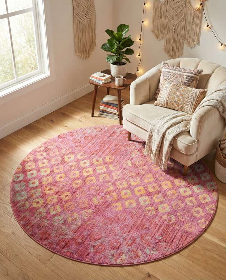 185cm x 185cm Prism Rond Vloerkleed