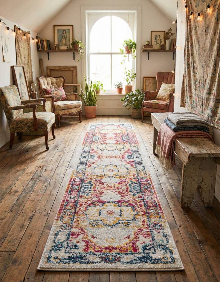 Detail image of 2' x 9' 10 Madeline Vintage Runner Rug