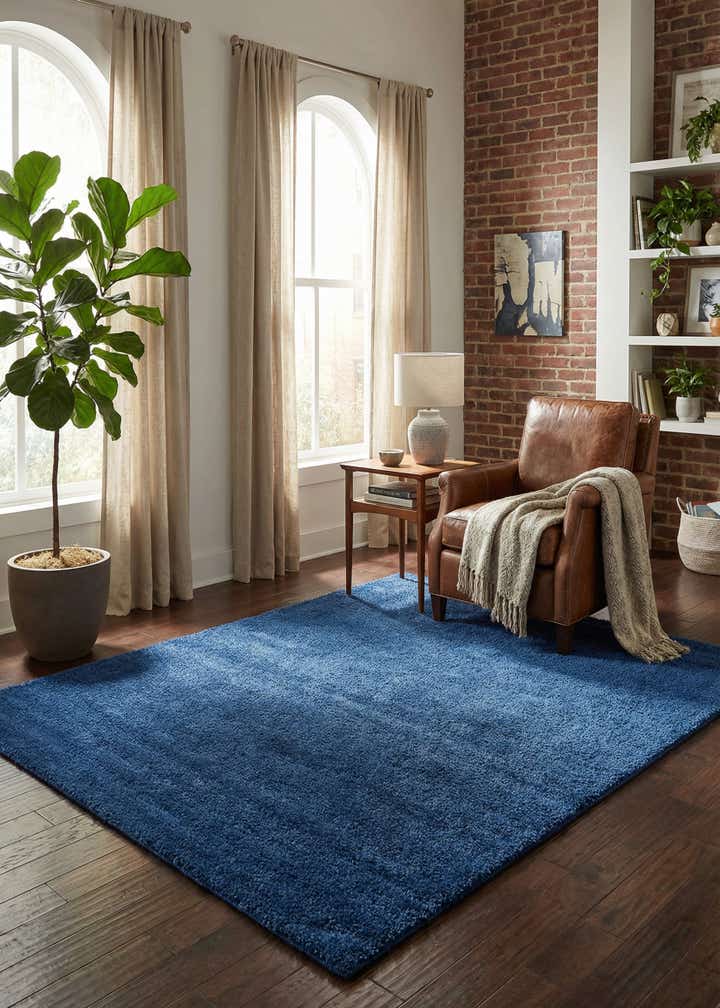 7' 10 x 10' Solid Frieze Rug