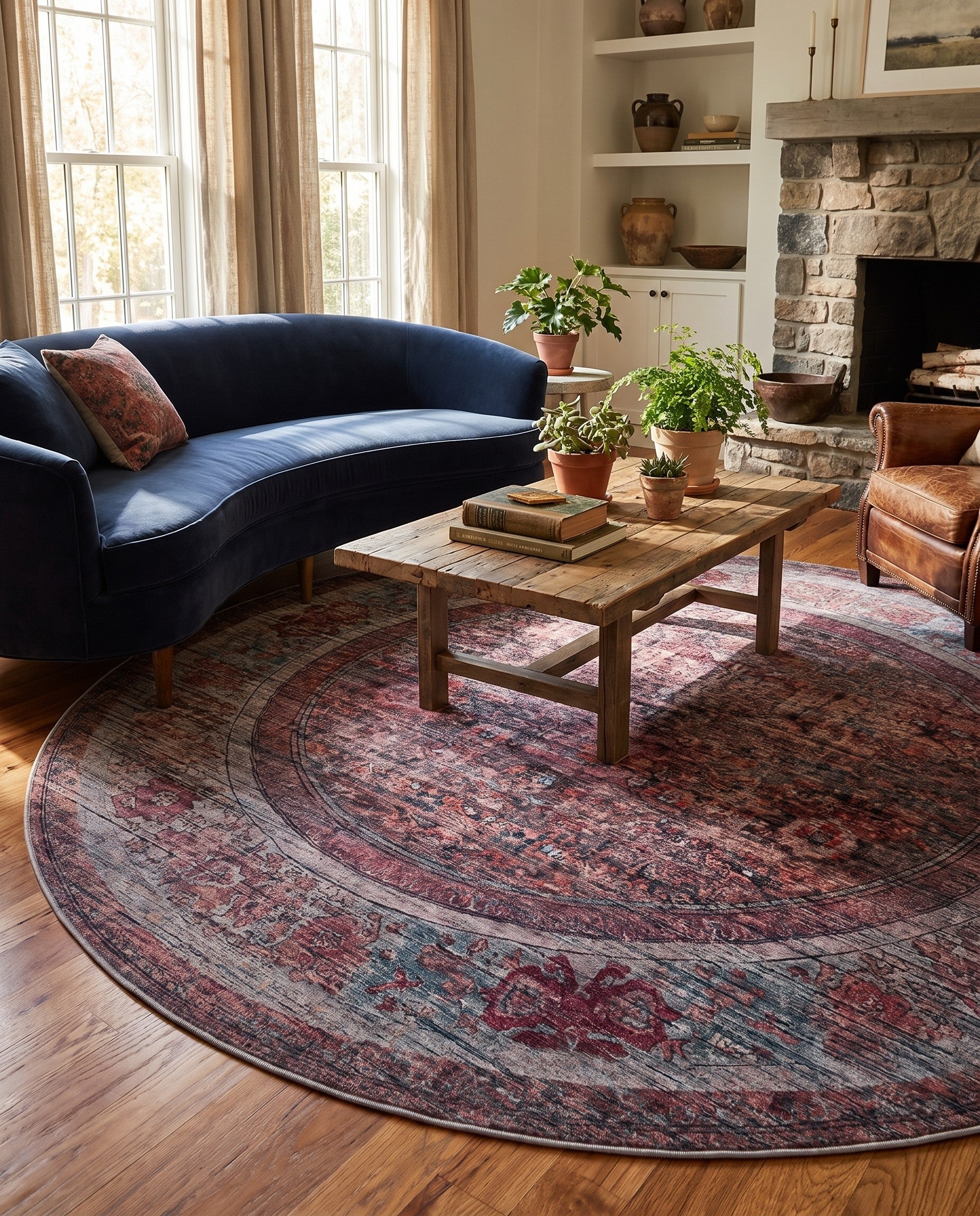 10' 6 x 10' 6 Nostalgia Round Rug