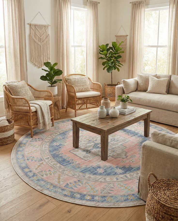 Detail image of 7' x 7' Whitney Round Rug
