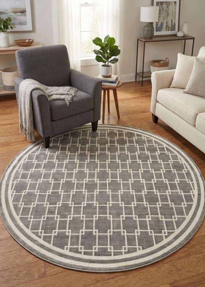 Jill Zarin 5' x 5' Metropolitan Uptown Round Rug