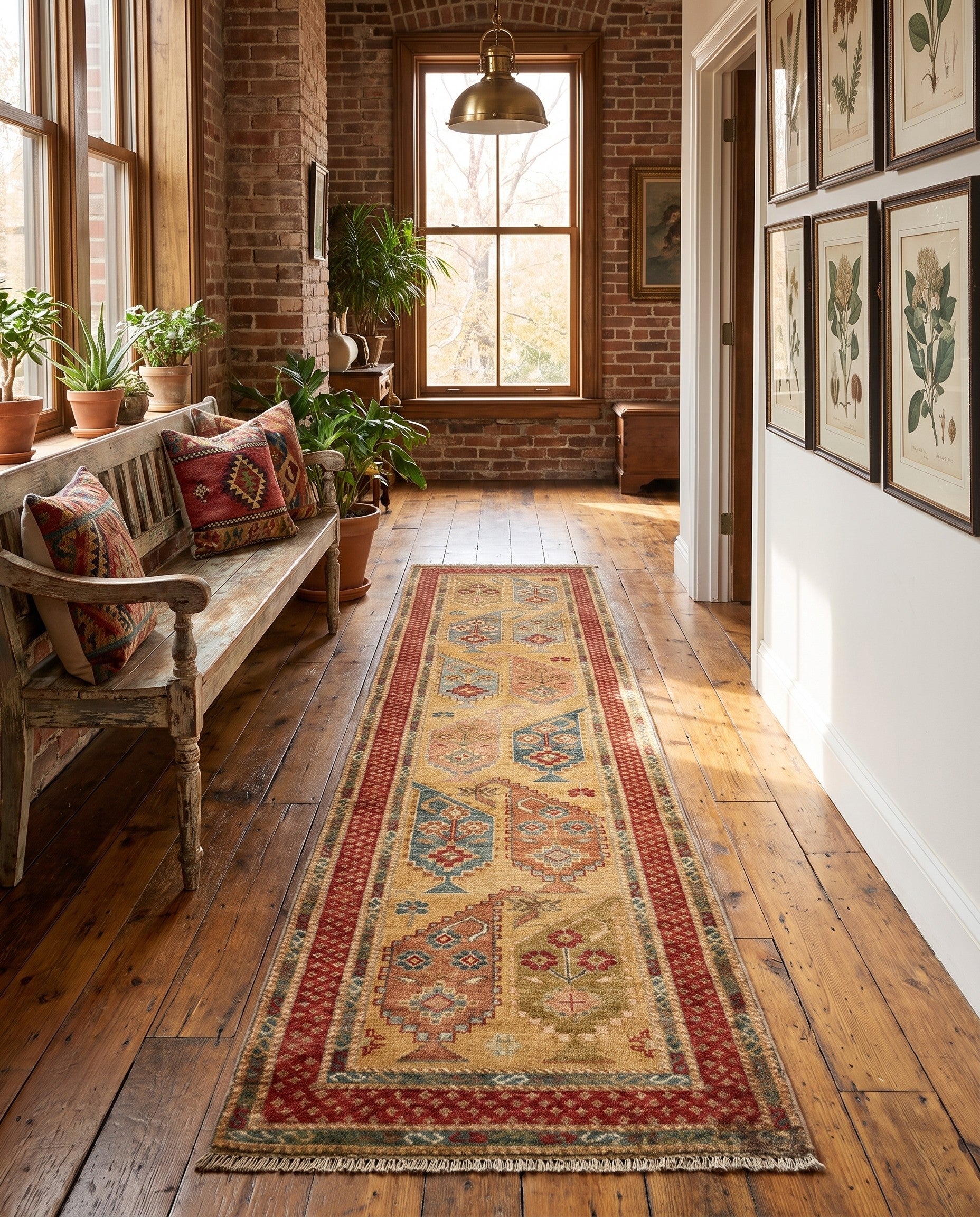Detail image 3 of 9: 2' 1 x 8' 10 Hand Knotted Kazak Runner Rug