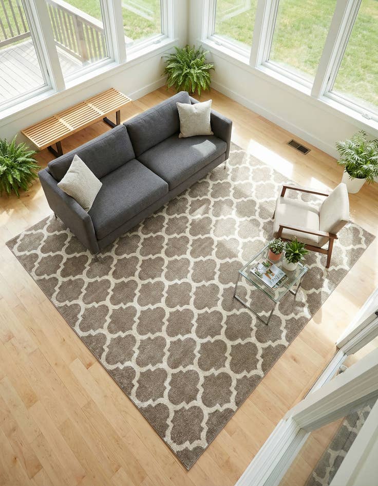 Detail image of 10' x 10' Trellis Square Rug