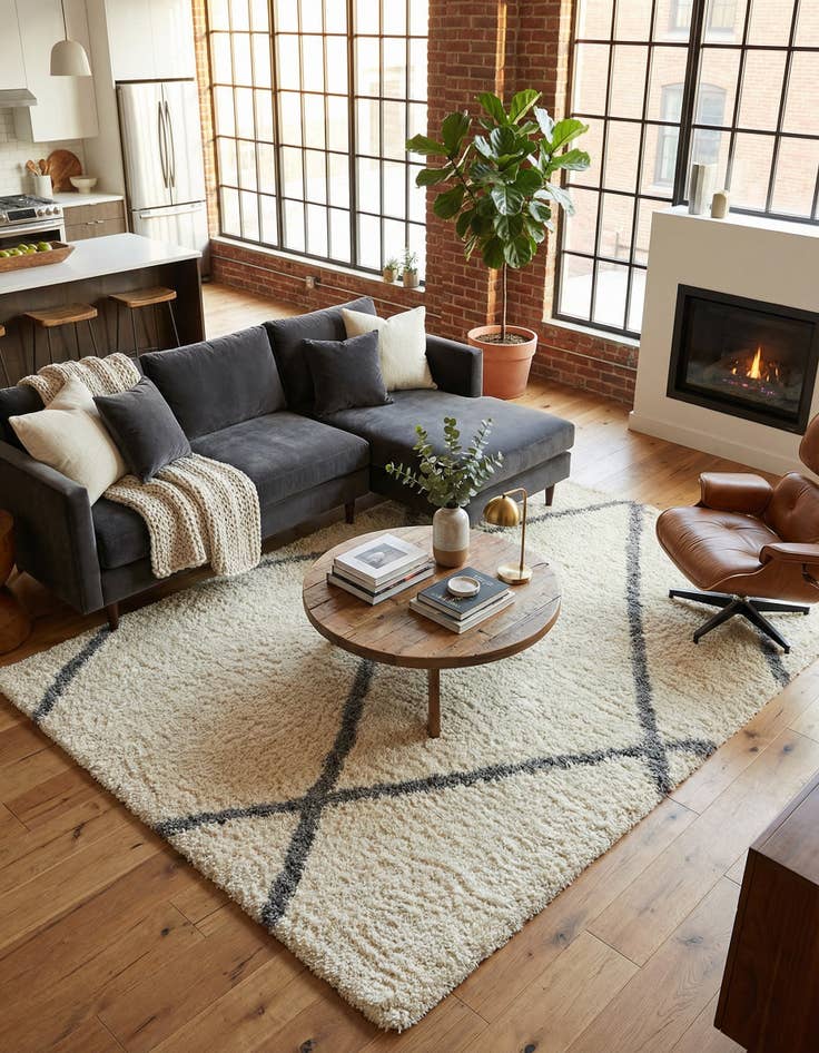 Detail image of 9' x 12' Infinity Shag Rug