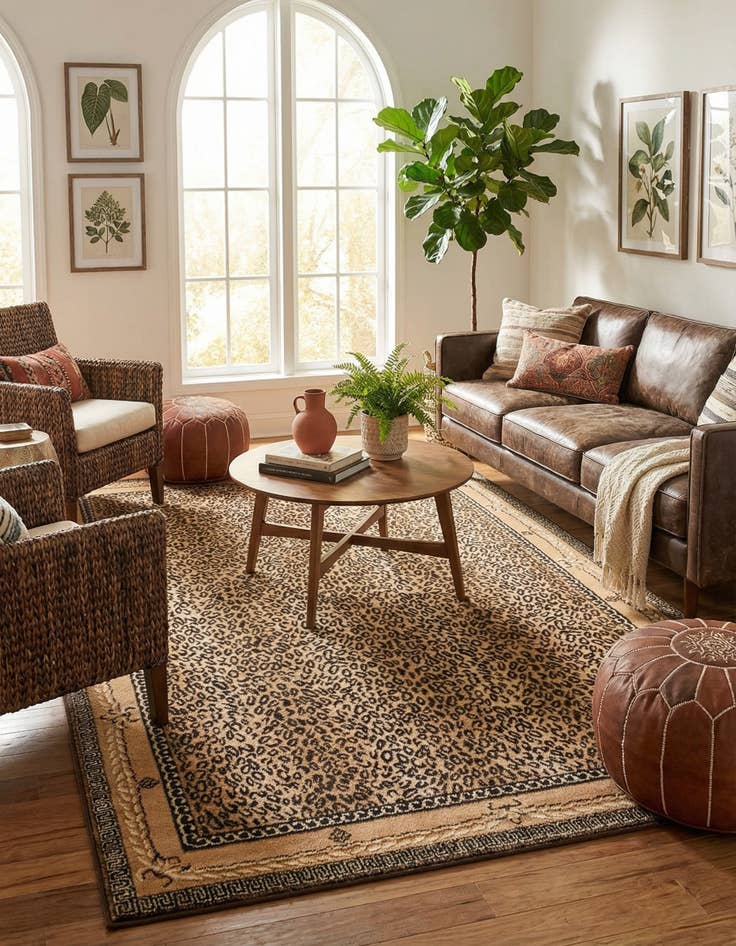 Detail image of 6' 1 x 9' Safari Rug