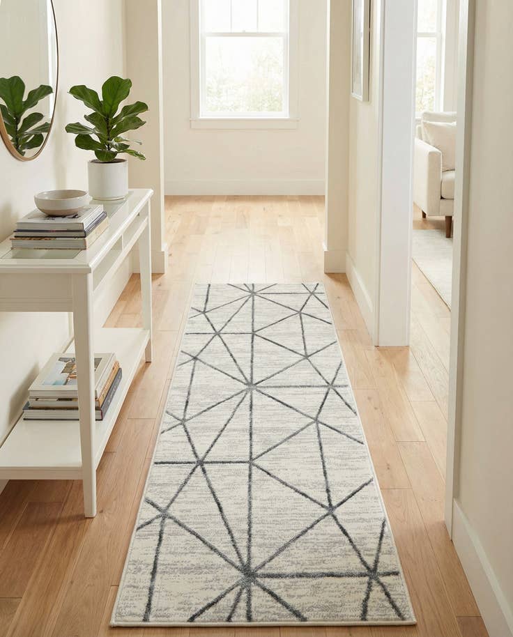 Detail image of 2' x 6' Lattice Trellis Runner Rug