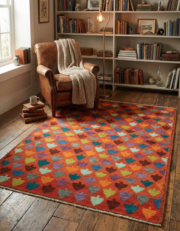 Detail image of 3' 6 x 4' 10 Hand Knotted Balouch Rug