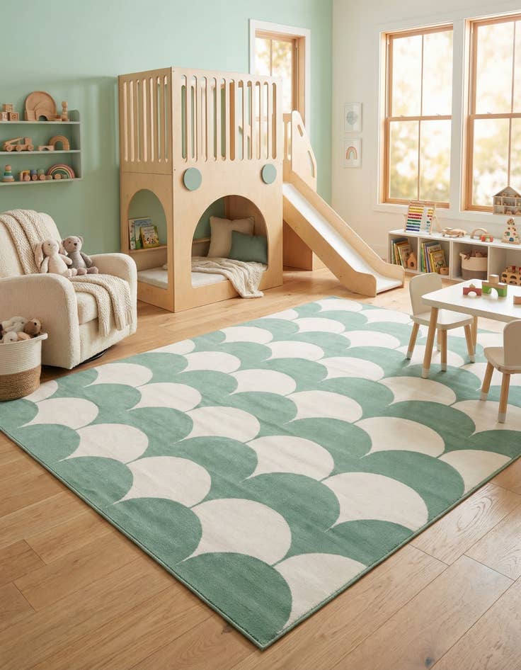 Detail image of 7' 10 x 10' Whimsy Kids Rug