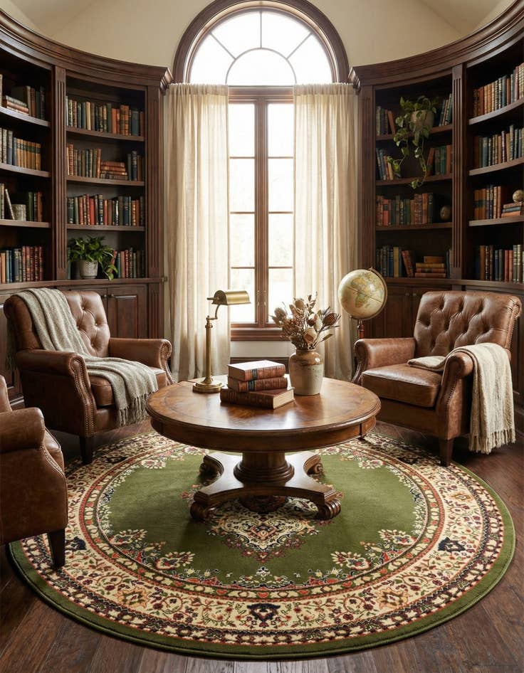 Detail image of 7' 10 x 7' 10 Amaya Round Rug