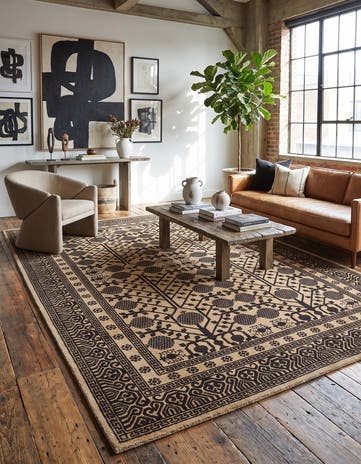 6' 9 x 9' 9 Hand Knotted Ziegler Modern Rug