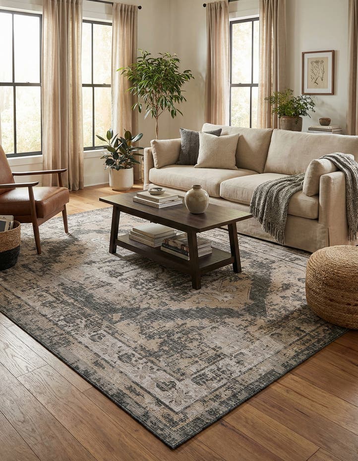 9' x 12' Easy-Clean Traditional Indoor / Ou...