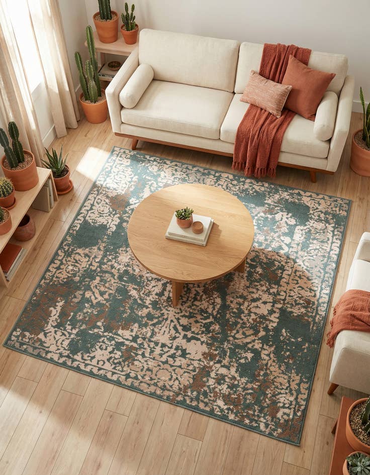 Detail image of 8' x 8' Mojave Square Rug