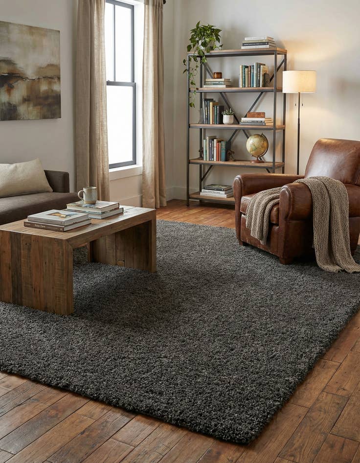 Detail image of 9' x 12' Solid Shag Rug