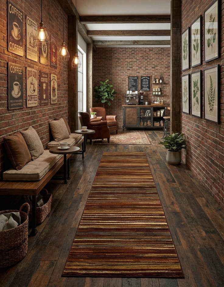 Detail image of 2' 7 x 12' Cafe Runner Rug