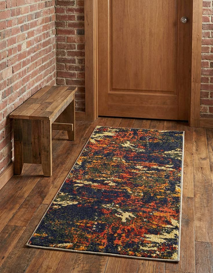Detail image of 2' x 4'  Washable Haerfest Runner Rug