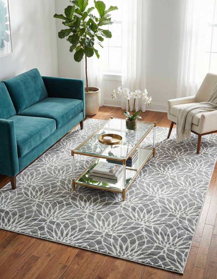 Detail image of  6' x 9'  Marilyn Monroe&trade; Glam Dahlia Rug