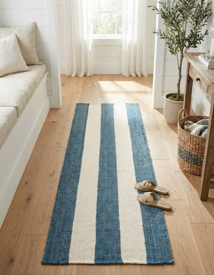 Detail image of 2' 7 x 10' Hand Woven Jill Zarin Hamptons Runner Rug