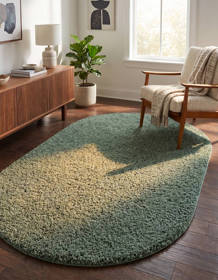 Detail image of 5' x 8' Everyday Shag Oval Rug