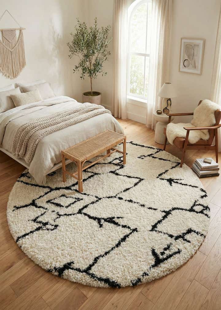 10' x 10' Infinity Shag Round Rug