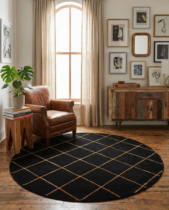 6' x 6' Vogue Geo Round Rug