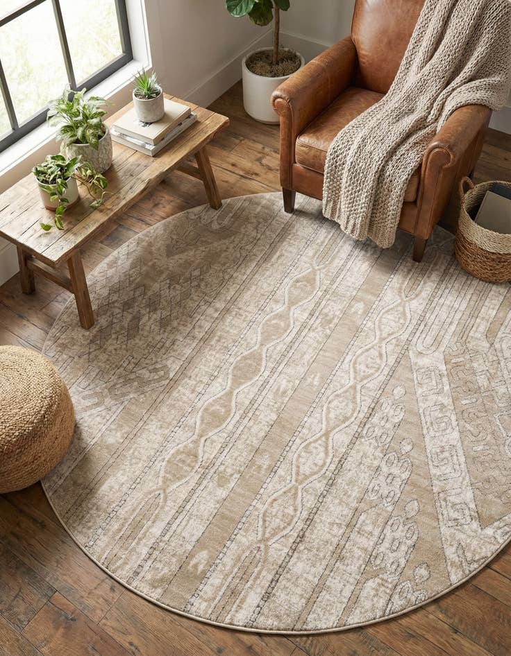 Detail image of 7' 10 x 7' 10 Oregon Round Rug