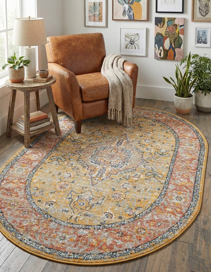 Detail image of 4' x 6' Lola Oval Rug