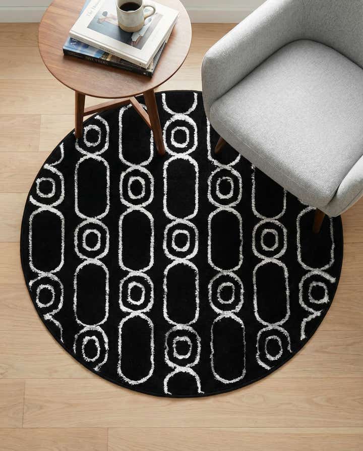 3' x 3' Vogue Geo Round Rug