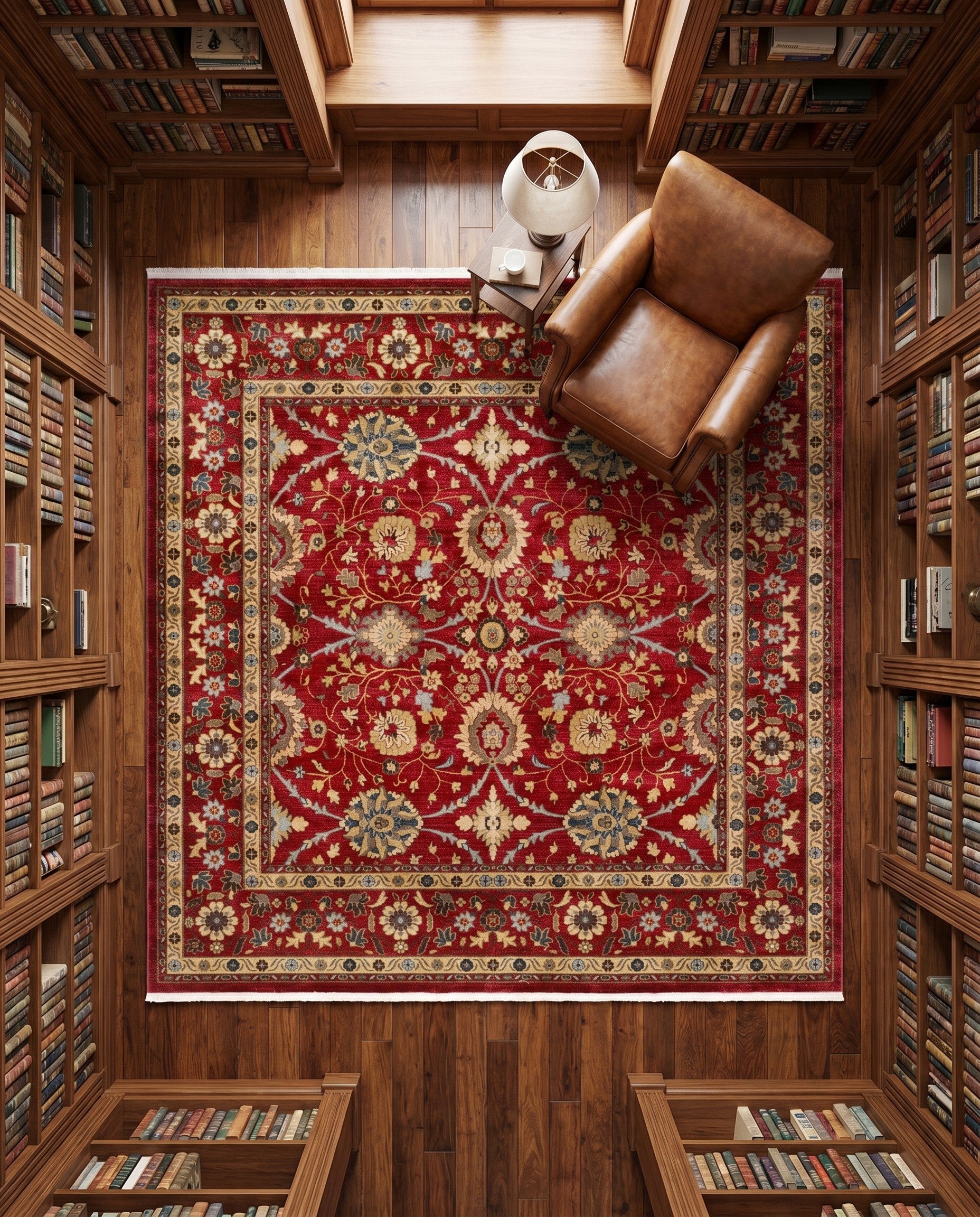 Red Chelsea Square Rug