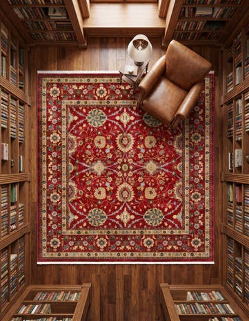 Red Chelsea Square Rug