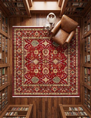 Red Chelsea Square Rug