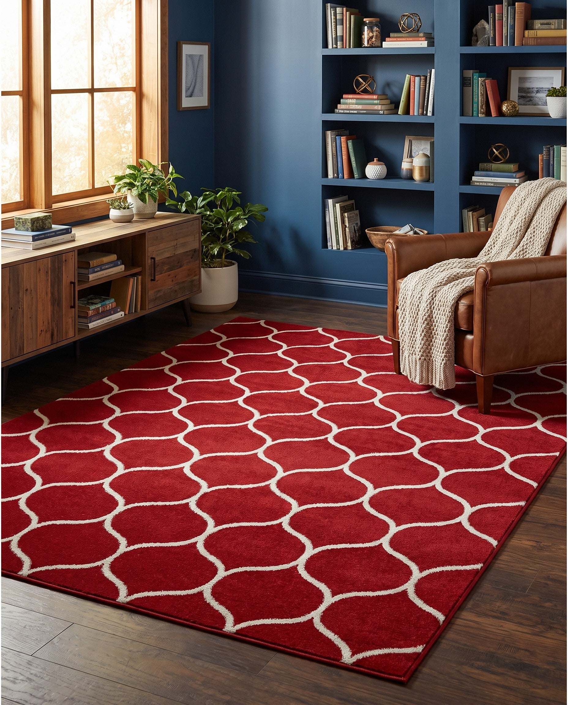 7' 10 x 10' Trellis Frieze Rug