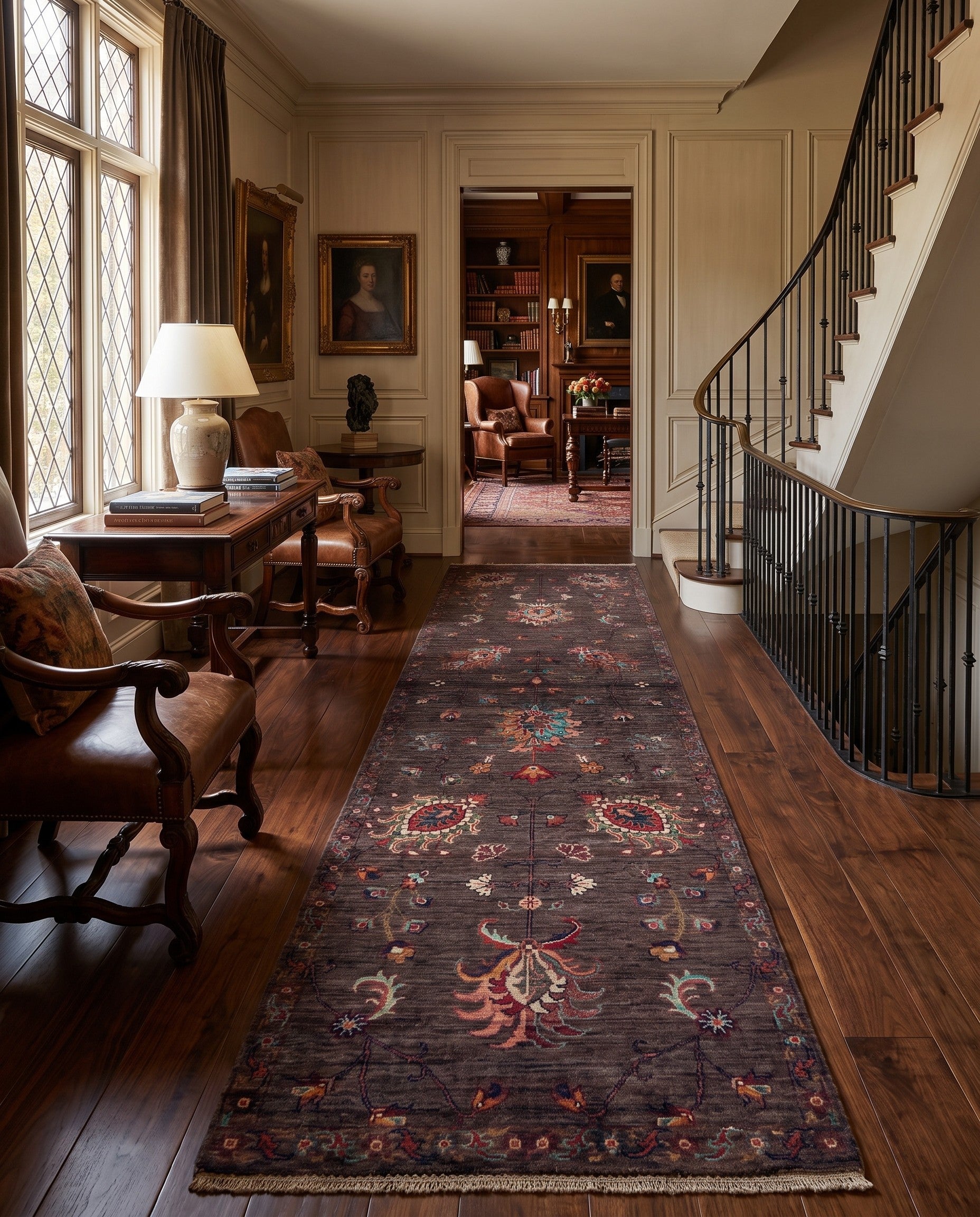 2' 7 x 8' 3 Hand Knotted Ariana Ziegler Runner Rug