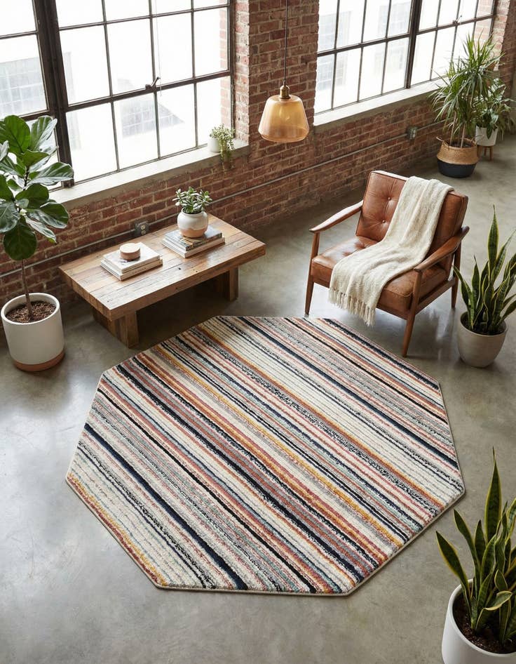 Detail image of 7' 10 x 7' 10 Tagine Octagon Rug